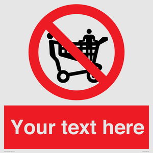 Custom No Climbing on Trolley Sign